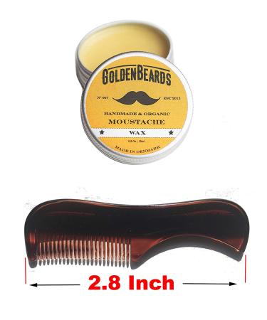 Moustache Wax & Small Comb Kit - Buy the Best Moustache Wax with 2.8 inch Comb at the Best Price! - Buy Online on GoSupps.com
