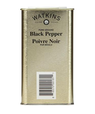 Watkins Gourmet Pure Ground Black Pepper 12 oz Tin - Premium Quality Spice - Buy Online on GoSupps.com