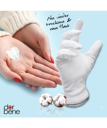 Darben Cotton Gloves - Soft 100% Cotton Jersey Gloves (L) | Dermatest: Very Good | Perfect Fit for Hand Masks - 1 Pair - Buy Online on GoSupps.com