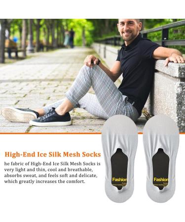 Buy Ice-Soil Invisible Socks for Women | Non-Slip No-Show Ice Skating Socks | Light Gray Slippers & Sneakers - Buy Online on GoSupps.com