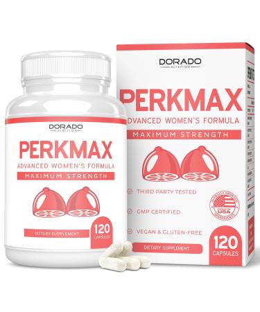 Breast Support Pills for Women (120 Count) - Boob & Bust Support Supplement for Women - Fenugreek Saw Palmetto L-Tyrosine Dong Quai & Fennel Seed Extract Gluten Free - Non GMO & USA Made