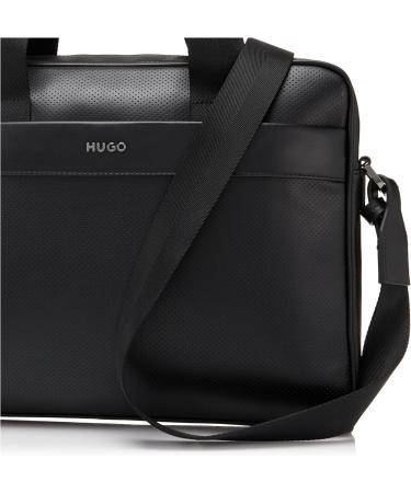HUGO Men's Deron Doc Case Briefcase - Stylish Black Briefcase for Professionals | Shop Internationally - Buy Online on GoSupps.com