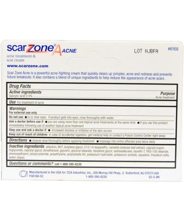 Sudden Change Scar ZoneA Acne Treatment Cream with Green Tea - 0.5 oz | For Sensitive Skin - Buy Online on GoSupps.com