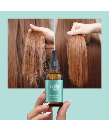 Yuaia Haircare Rosemary Oil | Accelerate Hair Growth | 100% Organic | Minimize Split Ends | Scalp Care For More Hair - Hair Oil For Women & Men - Buy Online on GoSupps.com