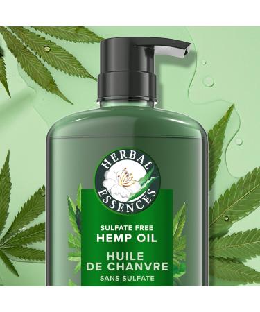 Herbal Essences Pure Plants Hemp Oil Sulfate Free Shampoo Frizz Control with Certified Camellia Oil and Aloe Vera For All Hair Types Especially Frizzy Hair 600 mL Floral and Aloe Vera 600 ml (Pack of 1) - Buy Online on GoSupps.com