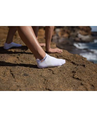 ZaTech Plantar Fasciitis Compression Socks for Men & Women | Short Support Socks in White (Size 35-39) - Buy Online on GoSupps.com