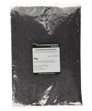 JustIngredients Essentials Black/Brown Mustard Seeds 1 kg