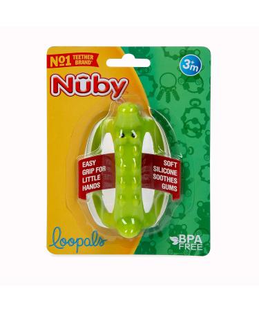 Nuby 100% Silicone Loopals Easy Grip Loopy Legs Teether: 3M+ Characters Vary Multi (Pack of 4) - Buy Online on GoSupps.com