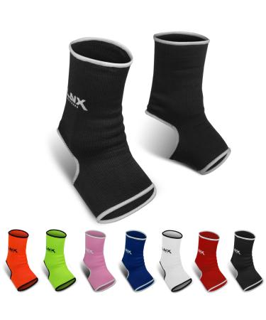 LNX ankle bandages Pro Fight - foot bandage ankle protection ankle protector Muay Thai Kickboxing MMA SML XL white M