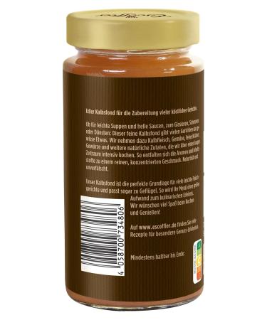 Escoffier Veal Stock - Spicy Soup & Sauce Base Gluten & Lactose-Free No Additives | 400ml - Buy Online on GoSupps.com