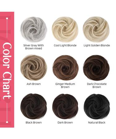 HOOJIH Messy Bun Hair Piece 2 PCS Space Buns Claw Clip Extensions - Natural Black Hair Accessories for Women - Buy Online on GoSupps.com