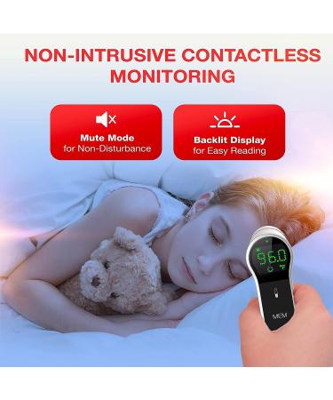 Mueller Ear Forehead Thermometer for Adults and Kids - Non-Contact Body & Surface Thermometer with LCD Display and Auto Shut-Off - Gray/White - Buy Online on GoSupps.com