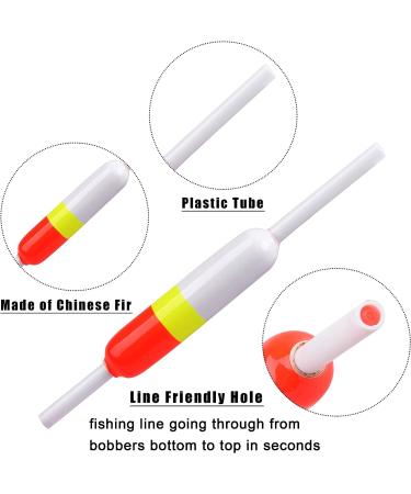 JOGFFDE Wood Slip Bobbers Fishing Floats - Oval Stick Slip Floats for Crappie, Catfish, Trout Fishing - 2.44inX0.59inX5in - 10/20PCS - Buy Online on GoSupps.com