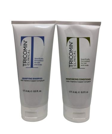 Tricomin Clinical Densifying Shampoo & Reinforcing Conditioner Set 6 OZ Each