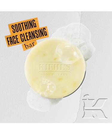 Kiehl's Calendula Facial Cleansing Bar | Soothing Soap for Oily Skin | Reduces Redness | Biodegradable Travel-Friendly Skincare - 3.5 oz - Buy Online on GoSupps.com