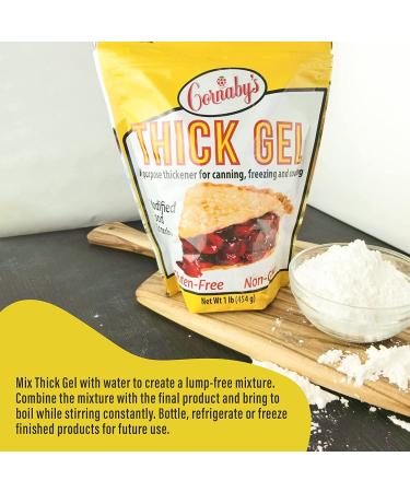 Cornabys Thick Gel 1 lb. (Pack of 1) | Premium Waxy Maize Starch | Gluten-free Non-GMO Natural Food Thickener for Soups, Sauces, and More - Buy Online on GoSupps.com