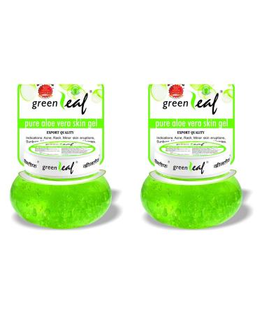 Green Leaf Pure Aloe Vera Skin Gel 500G (Pack Of 2)