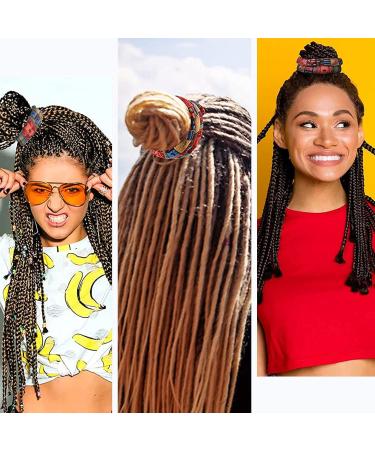Spiral Hair Ties Ponytail Holder Bendable Hair Ties For Long Braids Elastic Hair Ties Curly Hair Accessories Dreadlock Accessories For Men And Women (Red) style1 - Buy Online on GoSupps.com