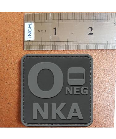 ACU ONEG O- NKA Blood Type PVC Tactical Morale Patch - Buy Online on GoSupps.com