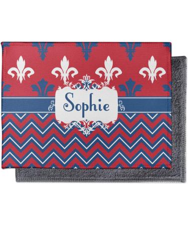 Personalized Patriotic Fleur de Lis Microfiber Screen Cleaner | YouCustomizeIt - International Shipping Available - Buy Online on GoSupps.com