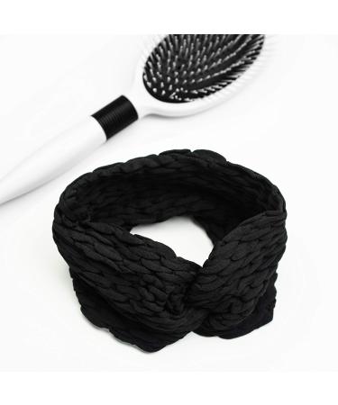 Conair Scunci Extra-Wide Twist Headwrap - Black, Made in Italy | 1 Count - Buy Online on GoSupps.com