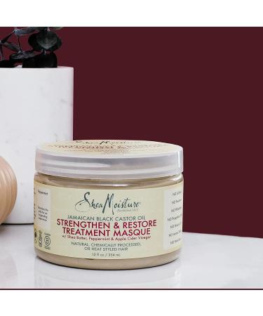 SheaMoisture Jamaican Black Castor Oil Treatment Masque 11.5oz - Paraben Free Hair Mask for Dry Hair - 12 Fl Oz - Buy Online on GoSupps.com