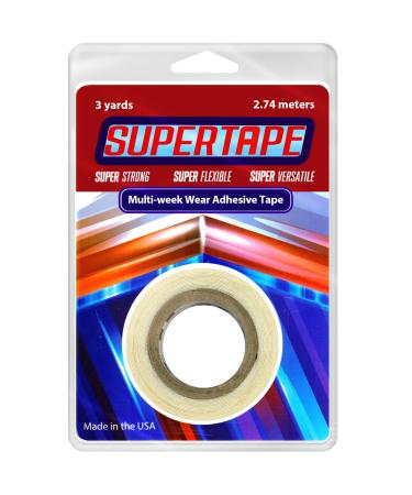 SuperTape 3/4 inch wide X 108 inch long of Double Side Adhesive w/plastic storage case