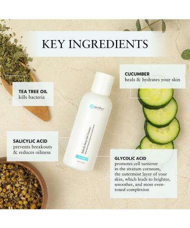 Salicylic Acid Deep Exfoliating Gel Cleanser with Tea Tree Oil and Green Tea Extract - Buy Online on GoSupps.com