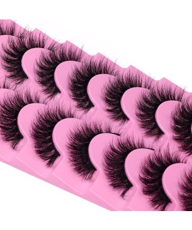 JIMIRE 15MM Mink Lashes - Fluffy, Natural Look, 5D Volume - 8 Pairs Pack - Buy Online on GoSupps.com