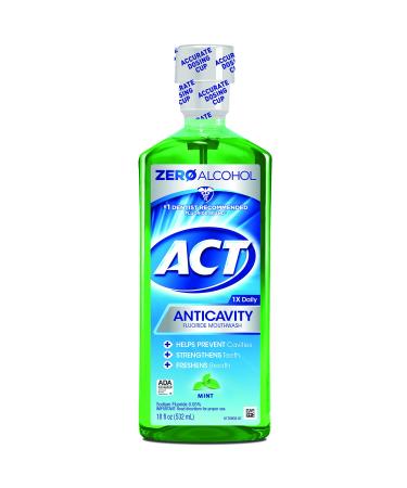 Act Anticavity Fluoride Mouthwash Alcohol Free Mint 18 fl oz (532 ml)