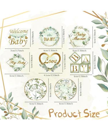 Weecent 48 Pcs Greenery Baby Shower Cupcake toppers Oh Baby Party Decorations Sage Green Party cake toppers Baby Boy Girl Birthday Party Green Leaf Cake Decorations - Buy Online on GoSupps.com