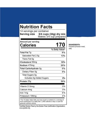 Mountain House Cooked Diced Chicken | Freeze Dried Survival Food | #10 Can | Gluten-Free - Buy Online on GoSupps.com
