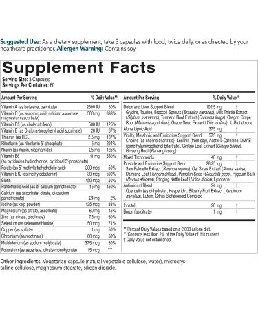 Econugenics Men's Longevity Essentials Plus - 180 Vegetable Capsules for Optimal Health - Buy Online on GoSupps.com