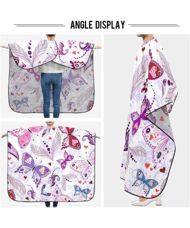 Waterproof Barber Cape - Butterfly & Cheetah Pattern Hair Cutting Bib for Men & Women | Unisex Haircut Cape - Buy Online on GoSupps.com