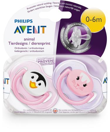 Philips Avent SCF182/13 Classic Pacifier for Girls | 0-6 Months | International Shipping Available - Buy Online on GoSupps.com