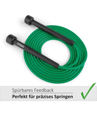 Trenas Skipping Rope | Adjustable 3m Jump Rope for Adults & Children | Speed Skipping Rope in Green - Perfect for Fitness & Training - Buy Online on GoSupps.com