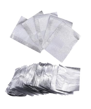 Homoyoyo 500 Pi ces Lingettes Dissolvantes pour Vernis Ongles Feuilles d'Aluminium Tampons sans Peluche pour Manucure Professionnelle Emballage 5 Paquets Usage pour Gel UV et
