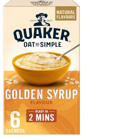 Quaker Oat So Simple Golden Syrup Porridge Sachets 6 x 36g (Case of 8) - Buy Online on GoSupps.com