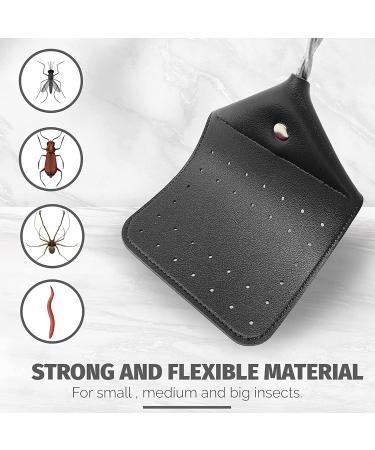 Fly Swatter with Metal Handle Heavy Duty Leather Swatter Swatter for Indoor Outdoor Household Fly Swatter Fly Swatter for Outdoor Indoor Home Kitchen Living Room Heavy Duty with Long Black - Buy Online on GoSupps.com