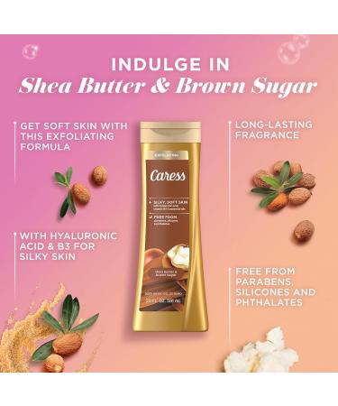 Caress Body Wash for Women Shea Butter & Brown Sugar Hydrating and Exfoliating Shower Gel for Gorgeous Radiant Skin 20 fl oz 4 Pack Shea Butter & Brown Sugar 20 Fl Oz (Pack of 4) 4 - Buy Online on GoSupps.com