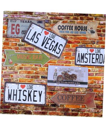FUNOMOCYA Emblems Bar Signs Bar Accessories and Decor Iron Sign Painting The Sign Iron Painting Vintage - Buy Online on GoSupps.com