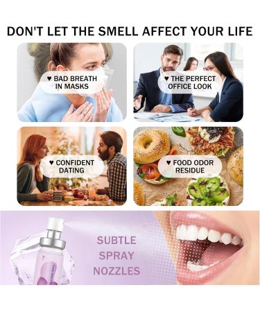6PCS Oral Breath Spray 3 Flavors Fruit Mouth Spray Breath Freshener Oral Care for Adults Portable Long Lasting Refreshing Dry Mouth Spray for Bad Breath Multi-flavour - Buy Online on GoSupps.com