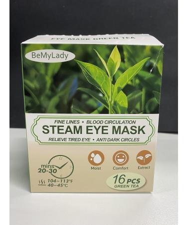 Heated Eye Mask for Fast Dry Eye Relief - 16 Pack Self-Heating Eye Masks - Travel Ready Eye Treatment - Green Tea Scent - Buy Online on GoSupps.com