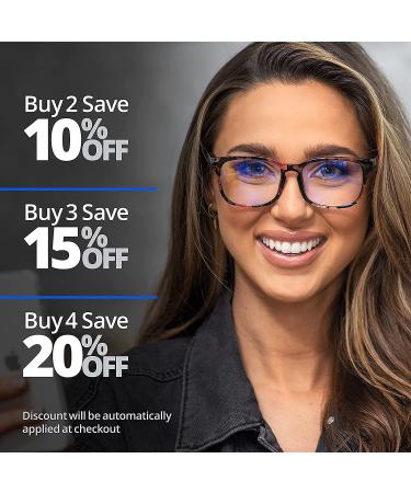 Readerest Blue Light Blocking Reading Glasses - Granite 2.75x Magnification Stylish Anti-Glare & UV Protection for Men & Women - Buy Online on GoSupps.com