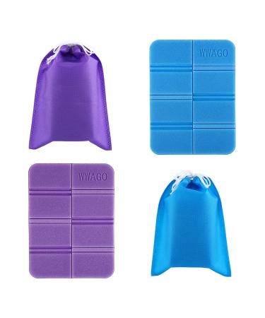 Ycsst 2PCS Foam Hiking Seat Pad Camping Cushion Seat Foam Hiking Seat Pad for Pinic, Hiking, Backpacking, Mountaineering, Trekking Outdoor Activities,Slim Adults,Boys and Girls. (Blue and Purple)