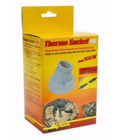 Lucky Reptile Thermo Socket PRO ready-to-use terrarium light with porcelain socket and plug and play system angled - Buy Online on GoSupps.com