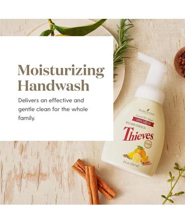 Thieves Foaming Hand Soap 8 fl oz - Young Living Essential Oils - Fresh & Clean - Pack of 1 - Buy Online on GoSupps.com