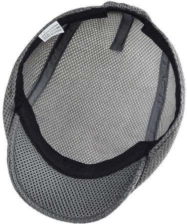 VOBOOM Men's Breathable Mesh Summer Hat Newsboy Beret Ivy Cap - Grey - Buy Online on GoSupps.com