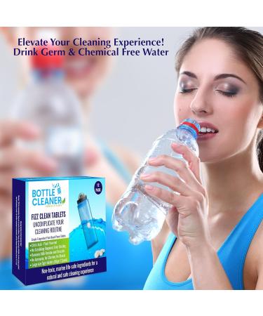 Bottle Cleaning Tablets | All Natural Fizz Clean | Effectively Removes Milk Residue & Odors | Descaling Tablets | Pack of 12 - Buy Online on GoSupps.com