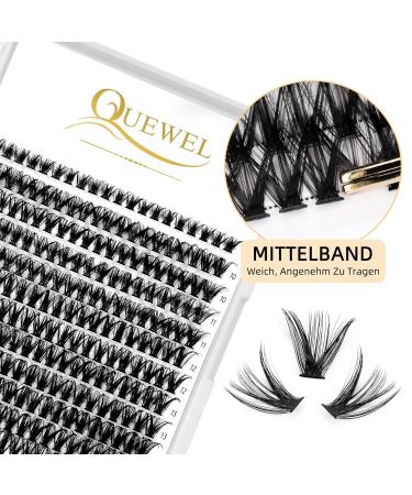 Premium 50D Individual False Eyelashes - 0.07D Curl 8-14mm Mix Reusable DIY Cluster Lashes for Flawless Eye Makeup - Buy Online on GoSupps.com